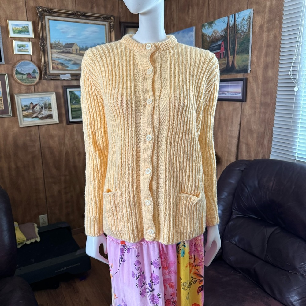 Handmade Knit Vintage Granny Cottagecore Sweater
